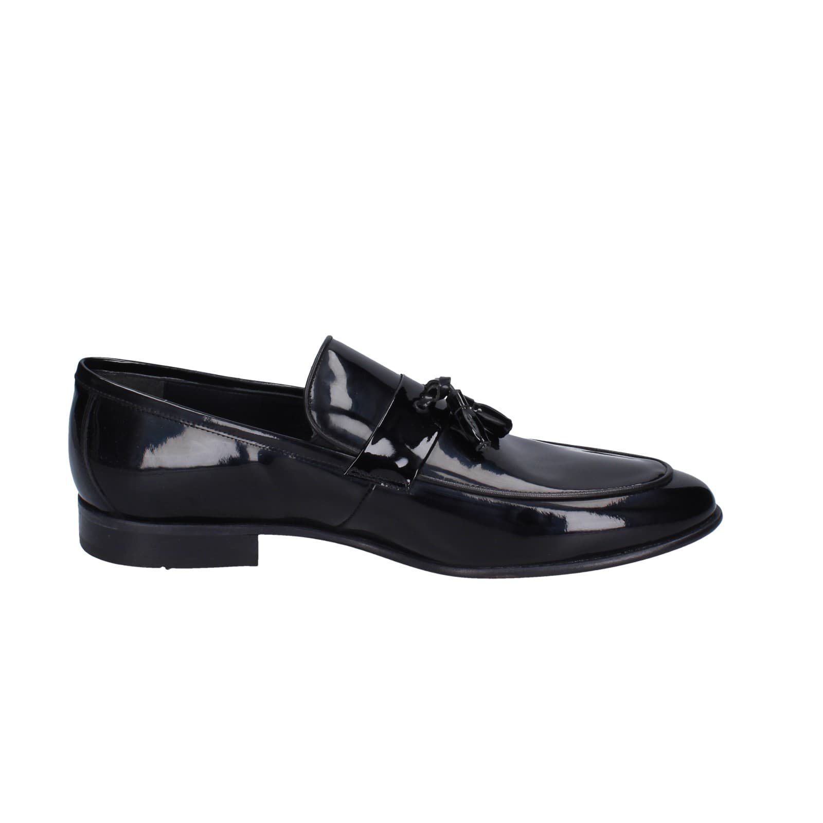 scarpe uomo EVEET mocassini nero vernice EZ91 Shopping Online